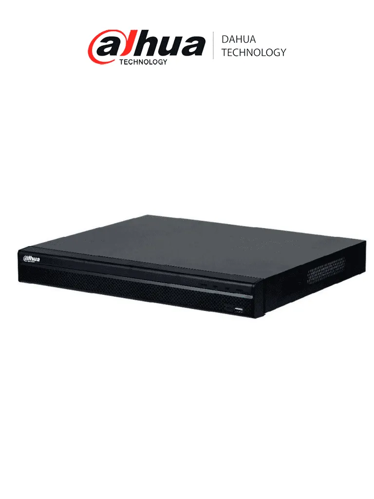 DAHUA NVR2216-16P-I2 - NVR de 8 Megapixeles /16 Canales IP/ WizSense/ 4k Con IA/ 16 Puertos PoE/ 2 Bahías de Discos Duros / 1 Ch de Reconocimiento Facial y FD/ 10 Bases de Datos de Rostros/ H.265+/ SMD Plus/ Soporta Camaras con IA/ #NVF