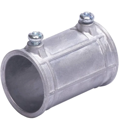 Cople 3/4" (19mm) Pared Delgada Con Tornillo (Tipo Americano) Galvanizado, Etiqueta Verde.