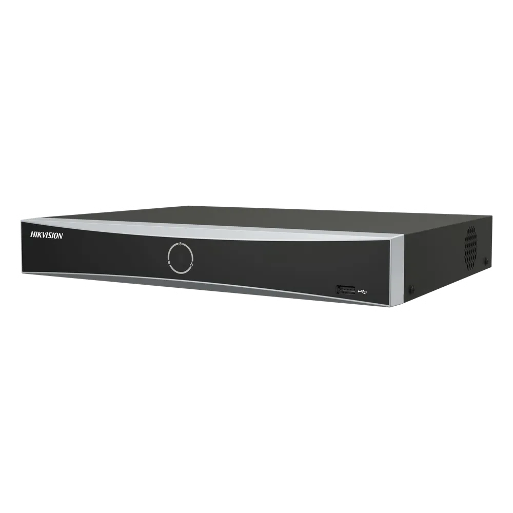 [Acusearch] NVR 12 Megapíxel (4K) / 4 canales IP / 4 Puertos PoE+ / Reconocimiento Facial / AcuSense (Evita Falsas Alarmas) / 1 Bahías de Disco Duro / HDMI en 4K / 300 Metros PoE Modo Extendido